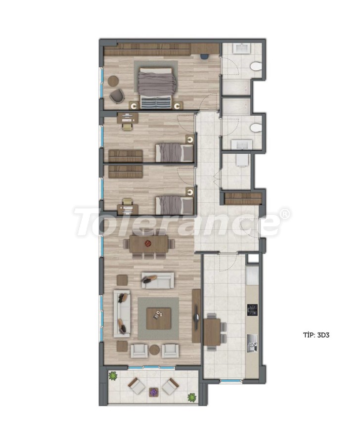 Apartment vom entwickler in Kepez, Antalya pool ratenzahlung - immobilien in der Türkei kaufen - 10580