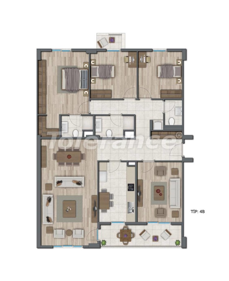 Apartment vom entwickler in Kepez, Antalya pool ratenzahlung - immobilien in der Türkei kaufen - 10583