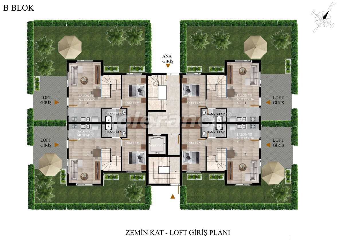 Apartment vom entwickler in Kepez, Antalya pool ratenzahlung - immobilien in der Türkei kaufen - 128040