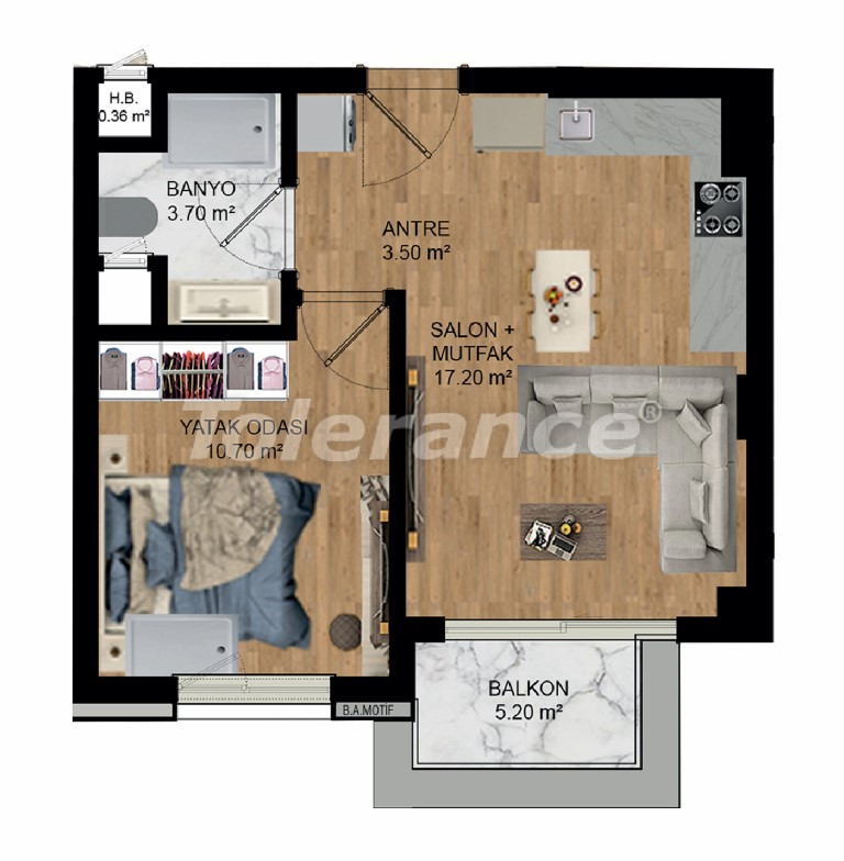 Apartment vom entwickler in Kepez, Antalya pool ratenzahlung - immobilien in der Türkei kaufen - 128213
