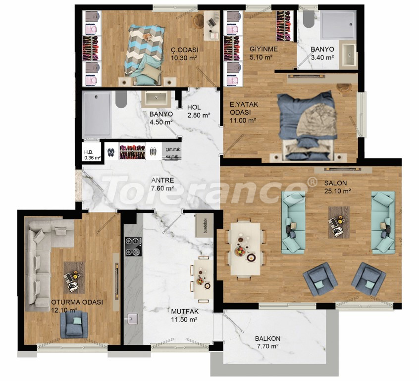 Apartment vom entwickler in Kepez, Antalya pool ratenzahlung - immobilien in der Türkei kaufen - 128214