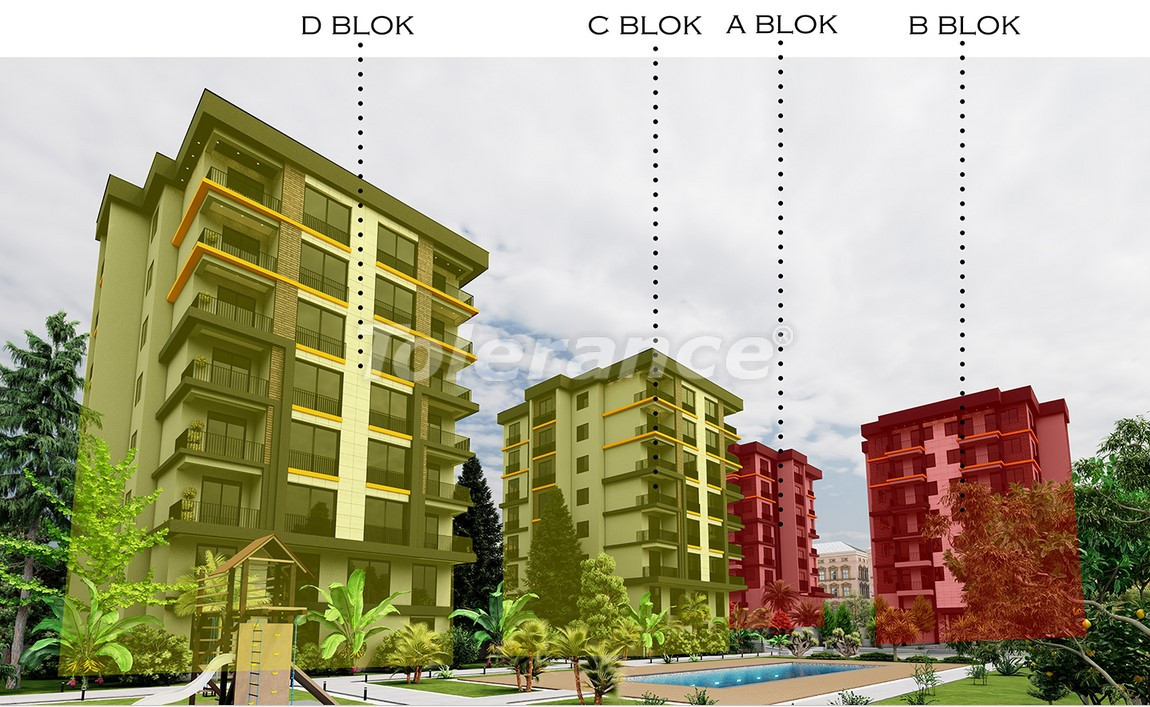 Appartement van de ontwikkelaar in Kepez, Antalya zwembad afbetaling - onroerend goed kopen in Turkije - 140299
