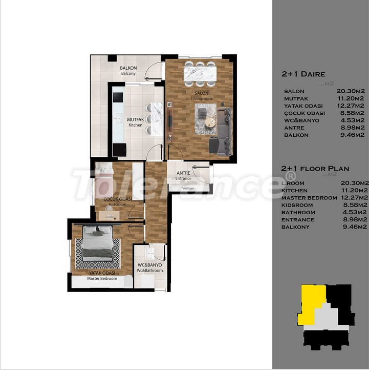 Appartement van de ontwikkelaar in Kepez, Antalya zwembad afbetaling - onroerend goed kopen in Turkije - 140301