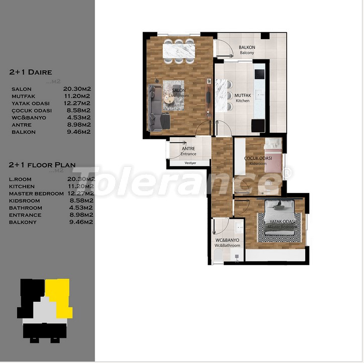 Appartement van de ontwikkelaar in Kepez, Antalya zwembad afbetaling - onroerend goed kopen in Turkije - 140303