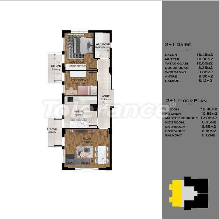 Appartement van de ontwikkelaar in Kepez, Antalya zwembad afbetaling - onroerend goed kopen in Turkije - 140306