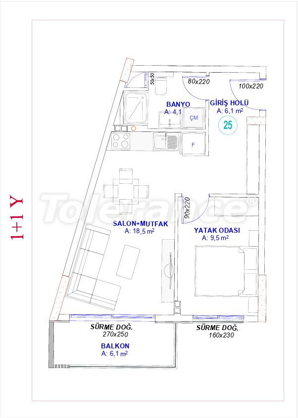 Appartement van de ontwikkelaar in Kepez, Antalya met zwembad in termijnen - onroerend goed kopen in Turkije - 146959