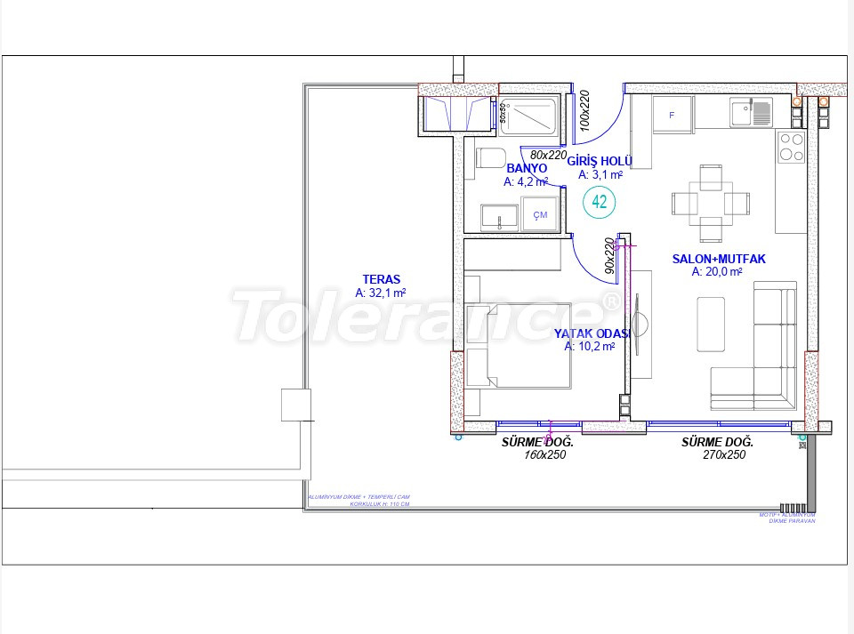 Appartement van de ontwikkelaar in Kepez, Antalya met zwembad in termijnen - onroerend goed kopen in Turkije - 146967