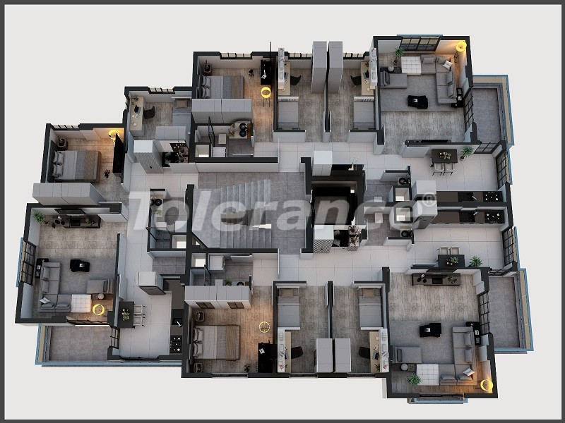 آپارتمان از سازنده که در کِپِز, آنتالیا اقساط - خرید ملک در ترکیه - 47901