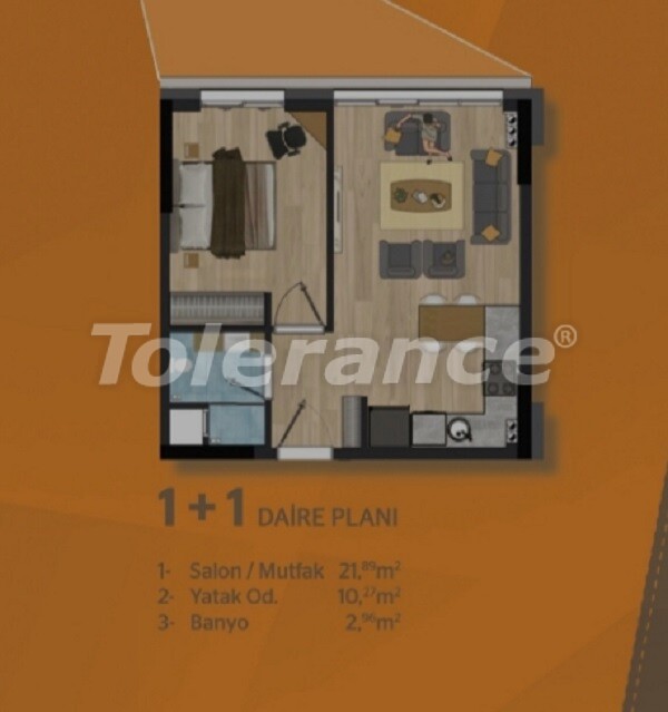 آپارتمان که در کِپِز, آنتالیا استخر - خرید ملک در ترکیه - 55236