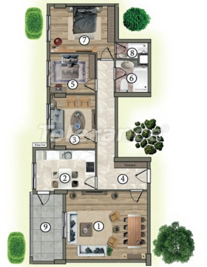 Apartment vom entwickler in Kepez, Antalya pool - immobilien in der Türkei kaufen - 67959