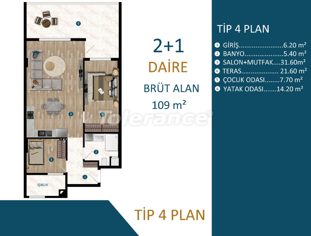 Apartment vom entwickler in Kepez, Antalya ratenzahlung - immobilien in der Türkei kaufen - 69723