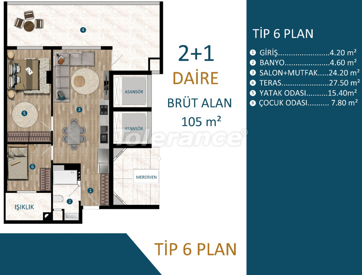 Apartment from the developer in Kepez, Antalya with installment - buy realty in Turkey - 69725