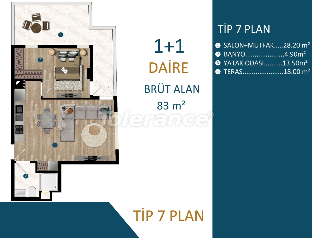 Apartment from the developer in Kepez, Antalya with installment - buy realty in Turkey - 69726