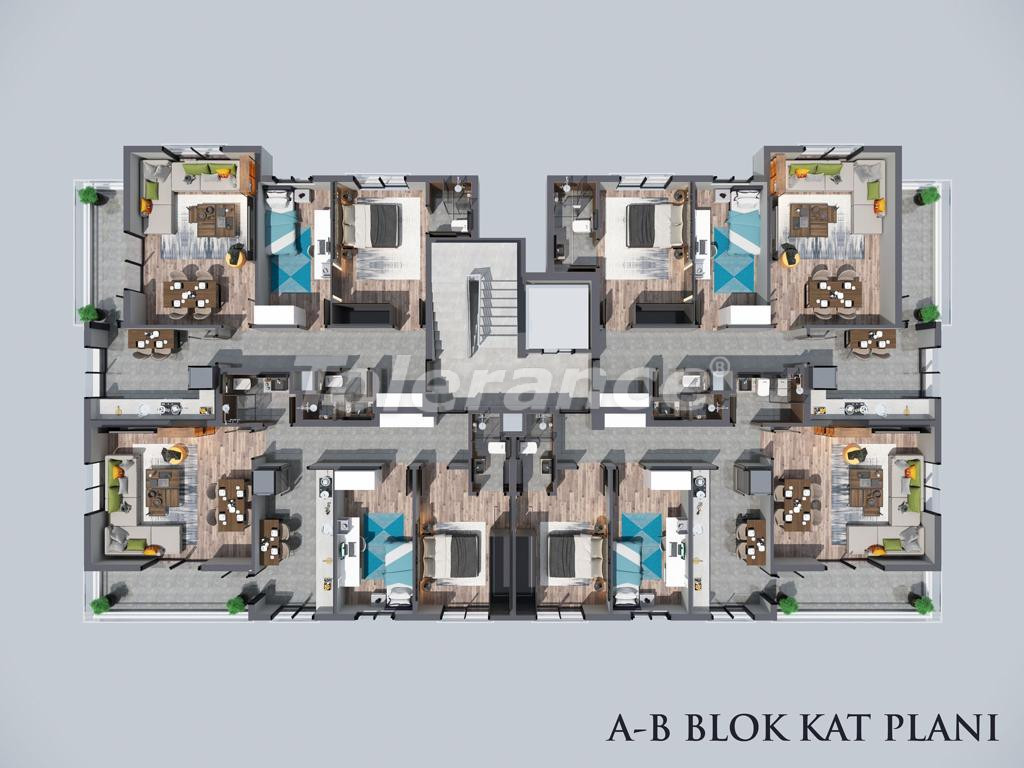 Apartment vom entwickler in Kepez, Antalya pool - immobilien in der Türkei kaufen - 70304