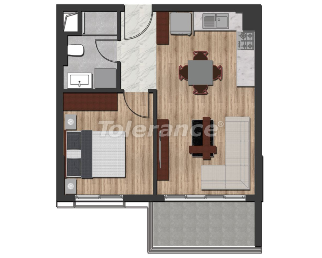 Apartment vom entwickler in Kepez, Antalya pool ratenzahlung - immobilien in der Türkei kaufen - 79141