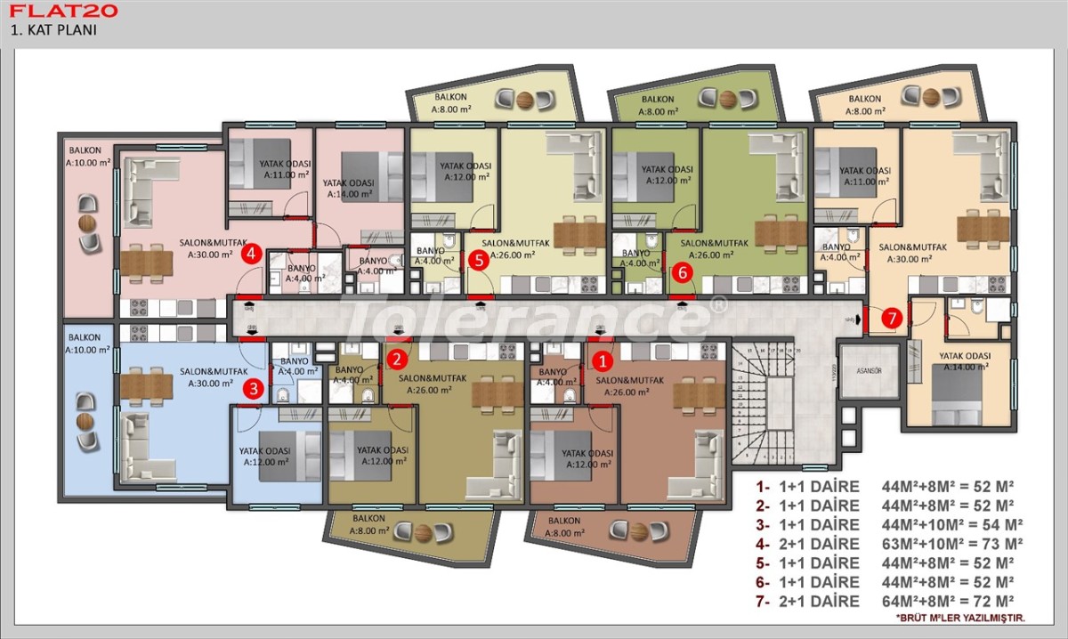 Apartment vom entwickler in Kestel, Alanya meeresblick pool - immobilien in der Türkei kaufen - 40383