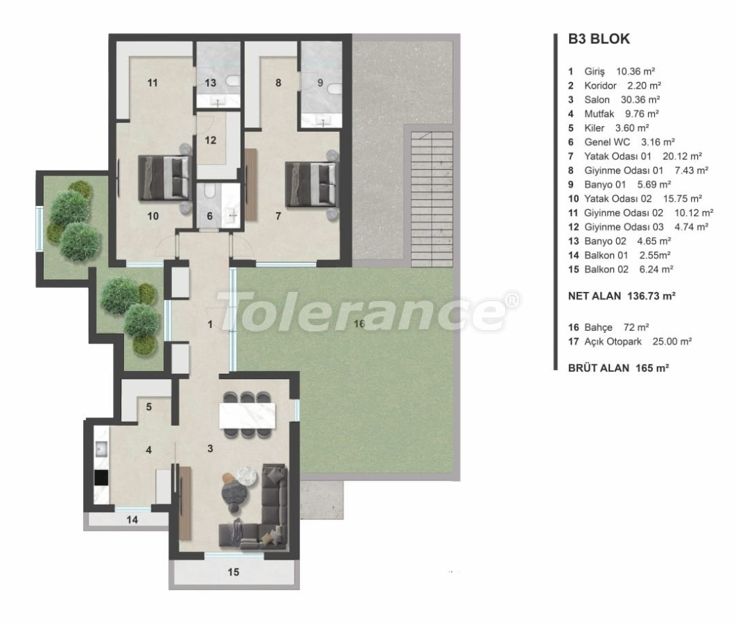Apartment vom entwickler in Konacık, Bodrum meeresblick pool ratenzahlung - immobilien in der Türkei kaufen - 102241