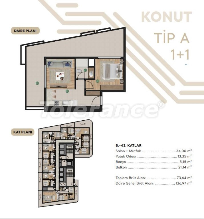 Apartment vom entwickler in Konak, İzmir meeresblick pool ratenzahlung - immobilien in der Türkei kaufen - 101896