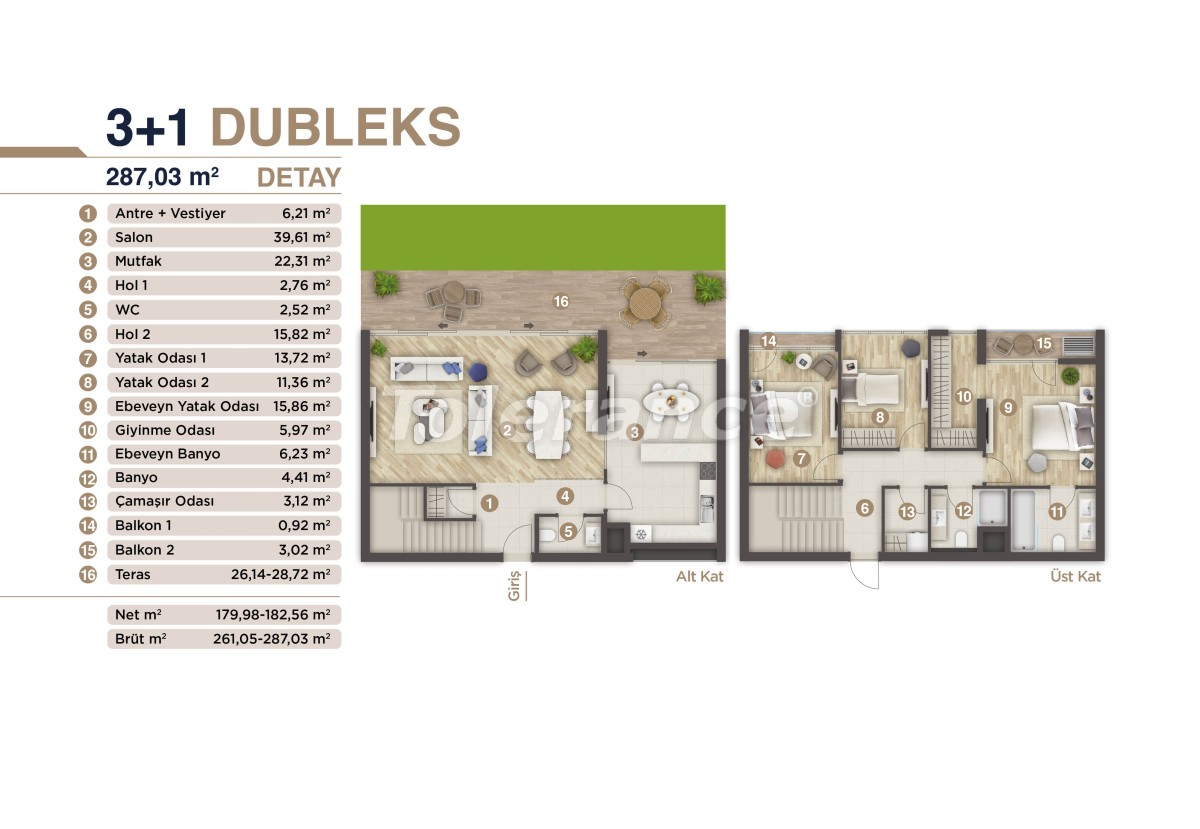 Apartment vom entwickler in Konak, İzmir meeresblick pool ratenzahlung - immobilien in der Türkei kaufen - 48427