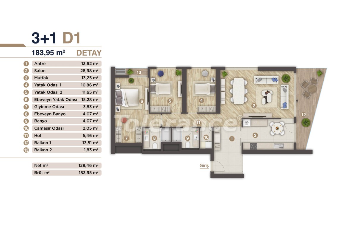 Apartment vom entwickler in Konak, İzmir meeresblick pool ratenzahlung - immobilien in der Türkei kaufen - 48428