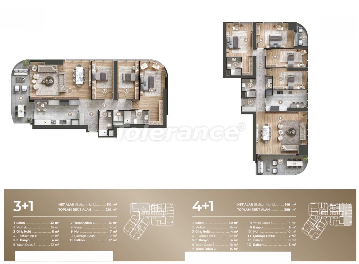 Apartment from the developer in Konak, İzmir with sea view with pool with installment - buy realty in Turkey - 51299