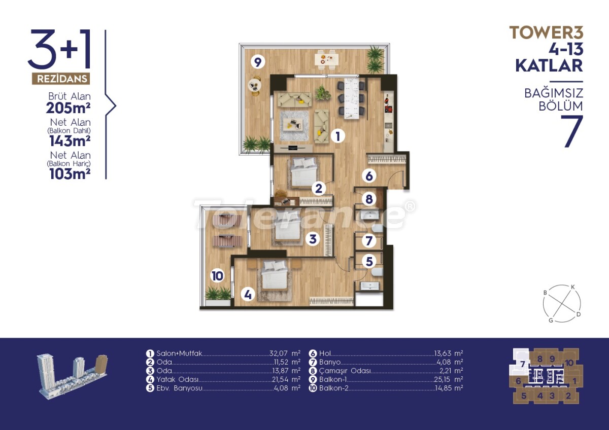 Apartment vom entwickler in Konak, İzmir meeresblick pool ratenzahlung - immobilien in der Türkei kaufen - 55368