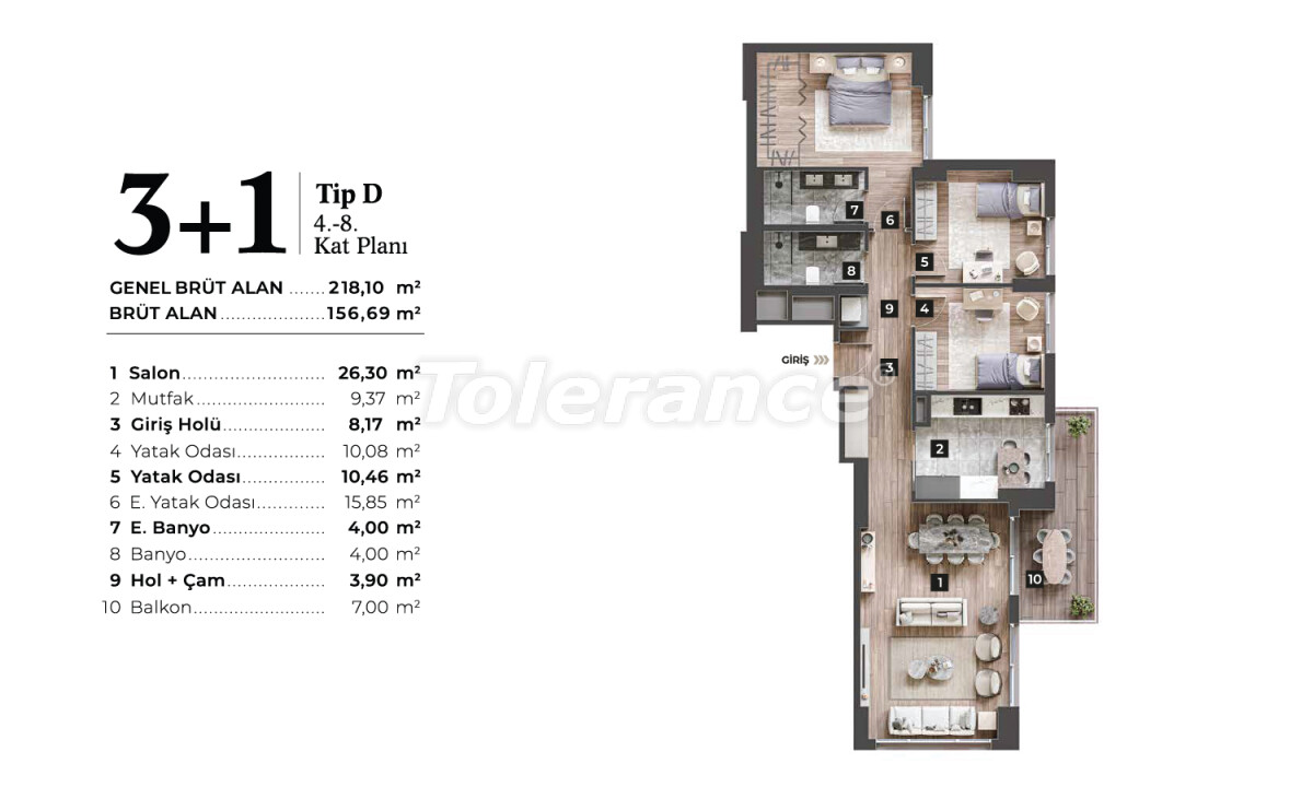 Apartment vom entwickler in Konak, İzmir meeresblick pool ratenzahlung - immobilien in der Türkei kaufen - 55614