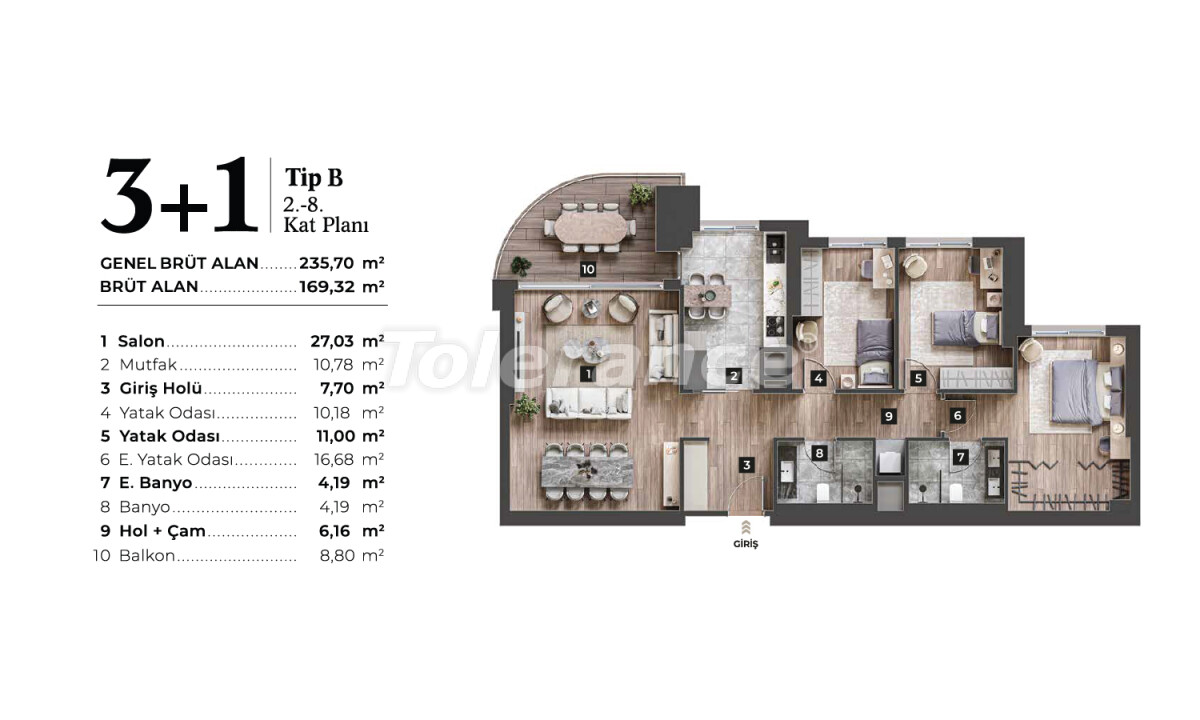 Apartment vom entwickler in Konak, İzmir meeresblick pool ratenzahlung - immobilien in der Türkei kaufen - 55616