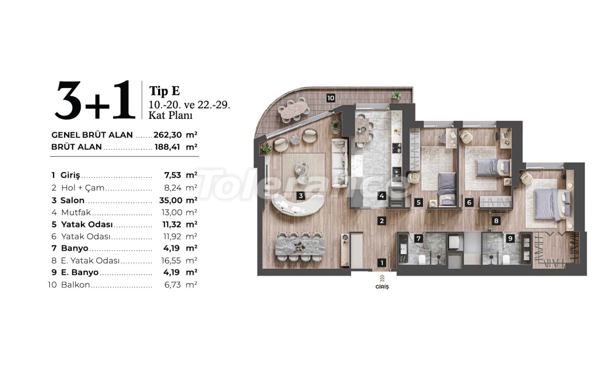 Apartment vom entwickler in Konak, İzmir meeresblick pool ratenzahlung - immobilien in der Türkei kaufen - 55618