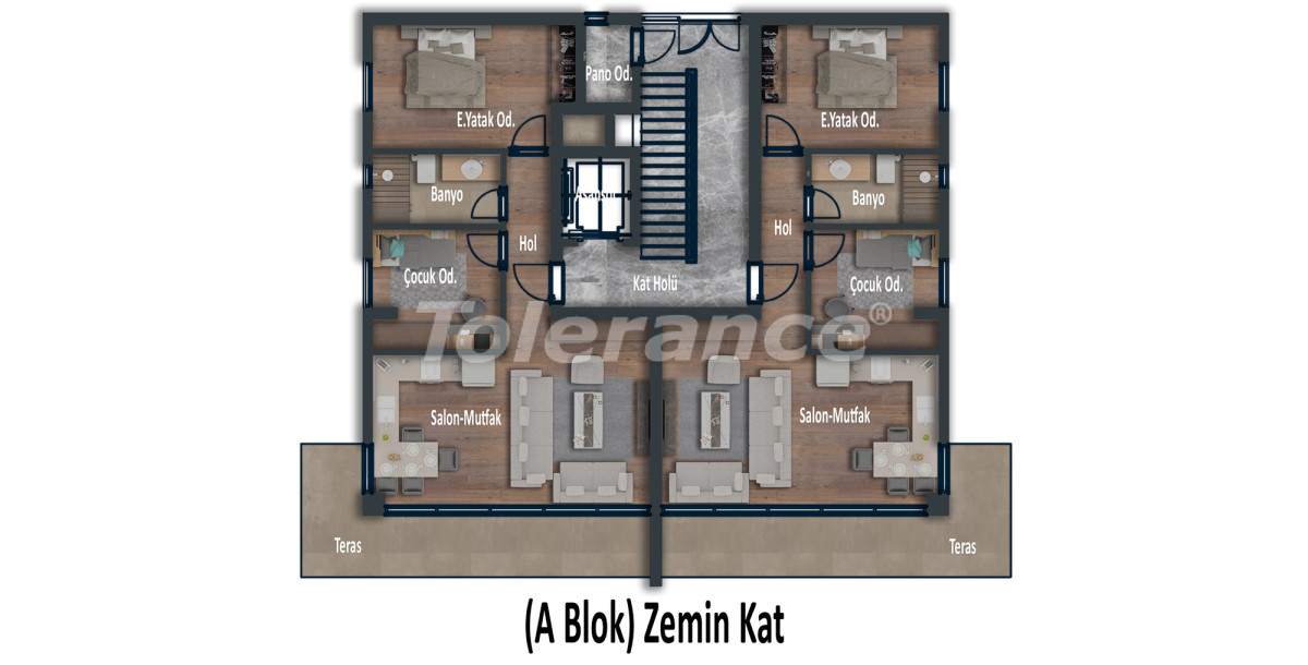 آپارتمان از سازنده که در کونیاآلتی, آنتالیا استخر - خرید ملک در ترکیه - 12024