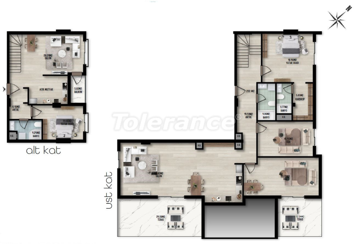 Apartment vom entwickler in Konyaaltı, Antalya pool ratenzahlung - immobilien in der Türkei kaufen - 124254