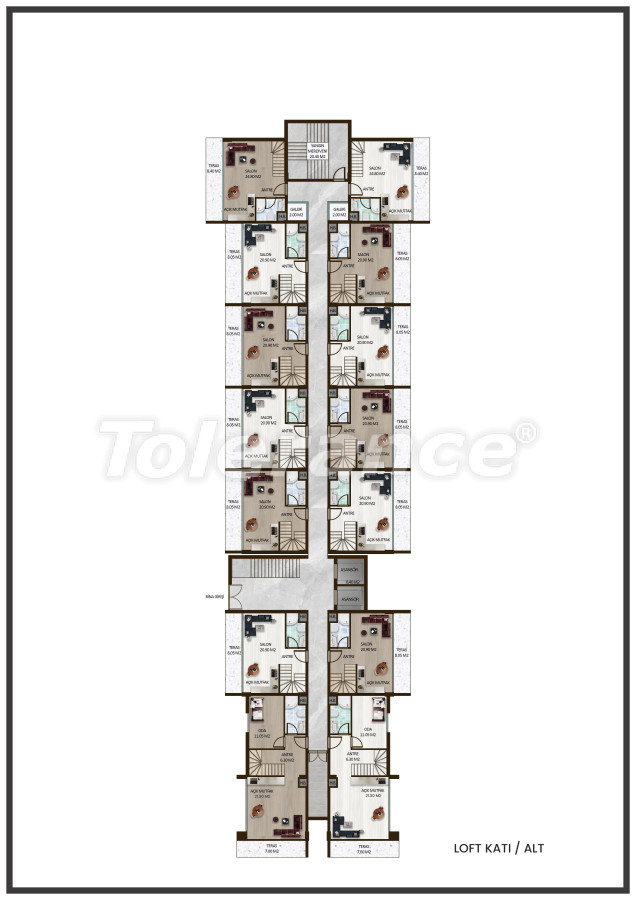 Apartment from the developer in Konyaaltı, Antalya with pool with installment - buy realty in Turkey - 125101