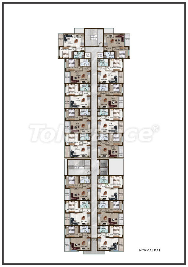 Apartment from the developer in Konyaaltı, Antalya with pool with installment - buy realty in Turkey - 125103