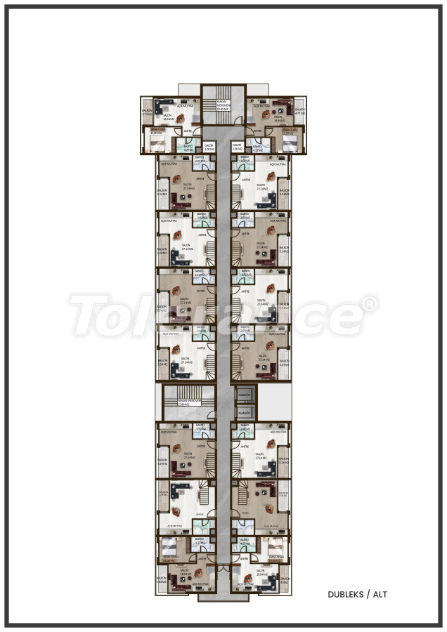 Apartment from the developer in Konyaaltı, Antalya with pool with installment - buy realty in Turkey - 125104