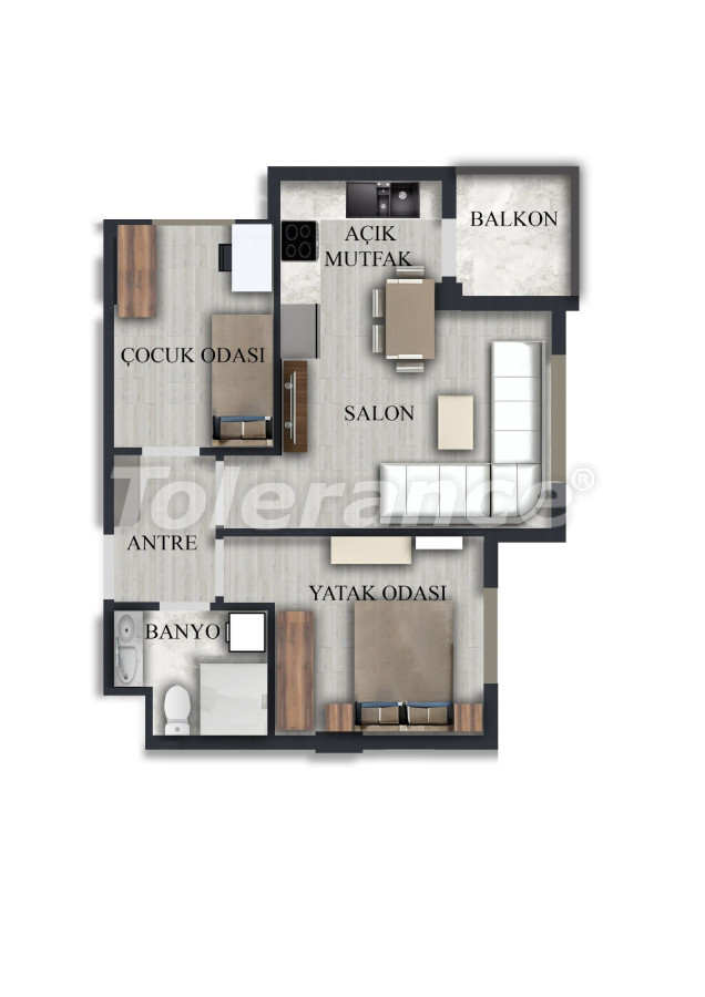 Apartment from the developer in Konyaaltı, Antalya with pool with installment - buy realty in Turkey - 126564