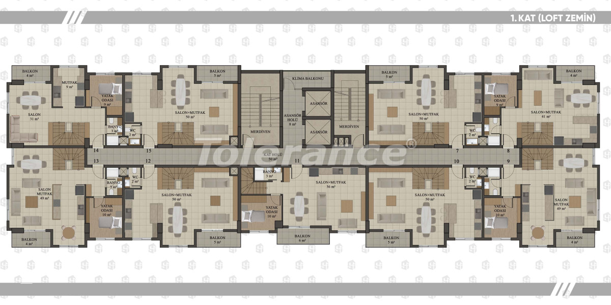 Apartment vom entwickler in Konyaaltı, Antalya pool ratenzahlung - immobilien in der Türkei kaufen - 133017
