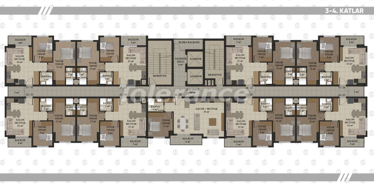 Apartment vom entwickler in Konyaaltı, Antalya pool ratenzahlung - immobilien in der Türkei kaufen - 133018