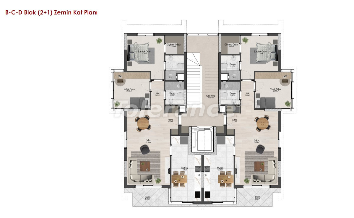 Apartment from the developer in Konyaaltı, Antalya with pool with installment - buy realty in Turkey - 133693