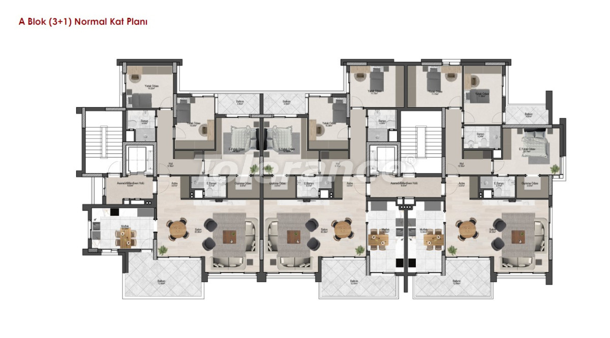 Apartment from the developer in Konyaaltı, Antalya with pool with installment - buy realty in Turkey - 133694