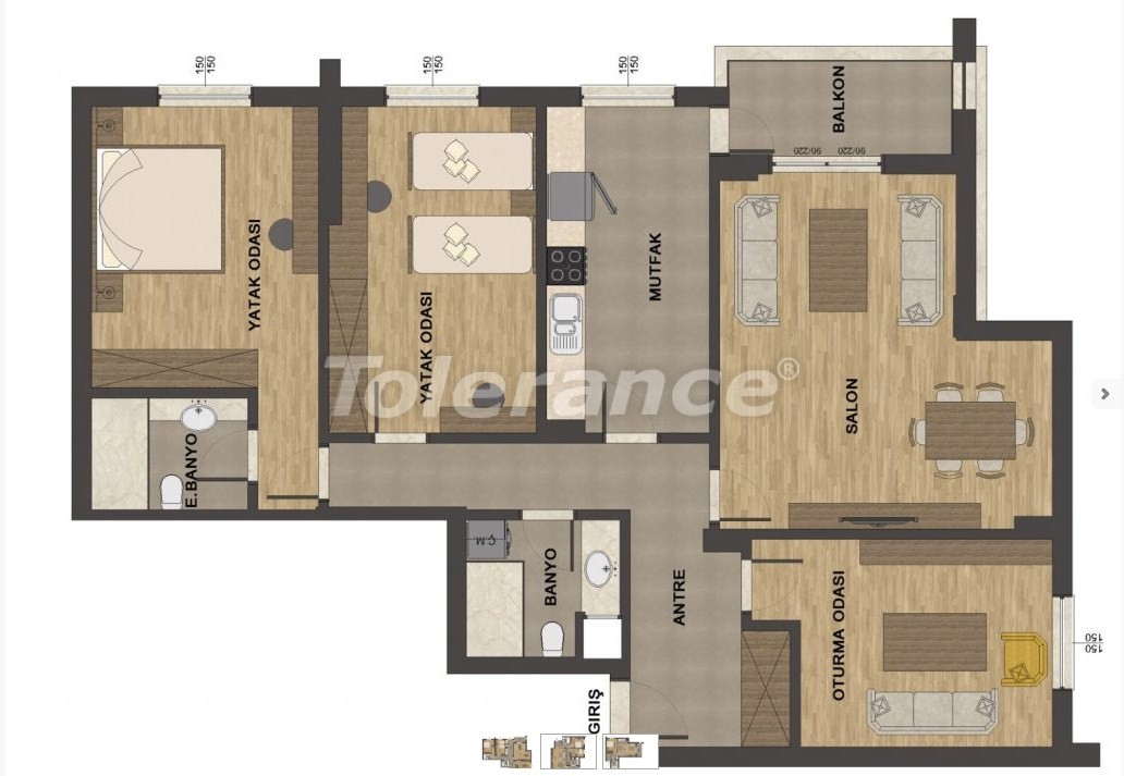 Apartment from the developer in Konyaalti, Antalya pool - buy realty in Turkey - 13657