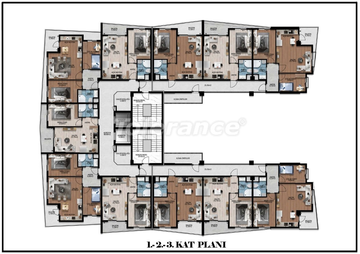 Appartement du développeur еn Konyaaltı, Antalya piscine - acheter un bien immobilier en Turquie - 137267