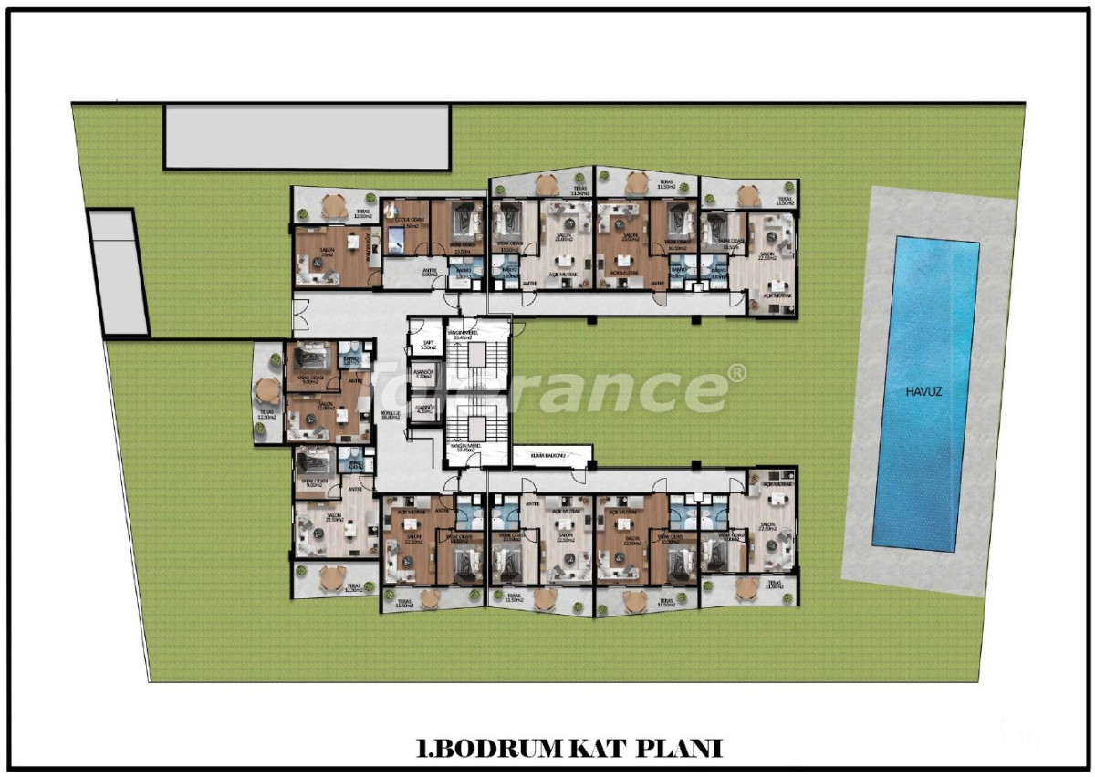 Appartement du développeur еn Konyaaltı, Antalya piscine - acheter un bien immobilier en Turquie - 137268