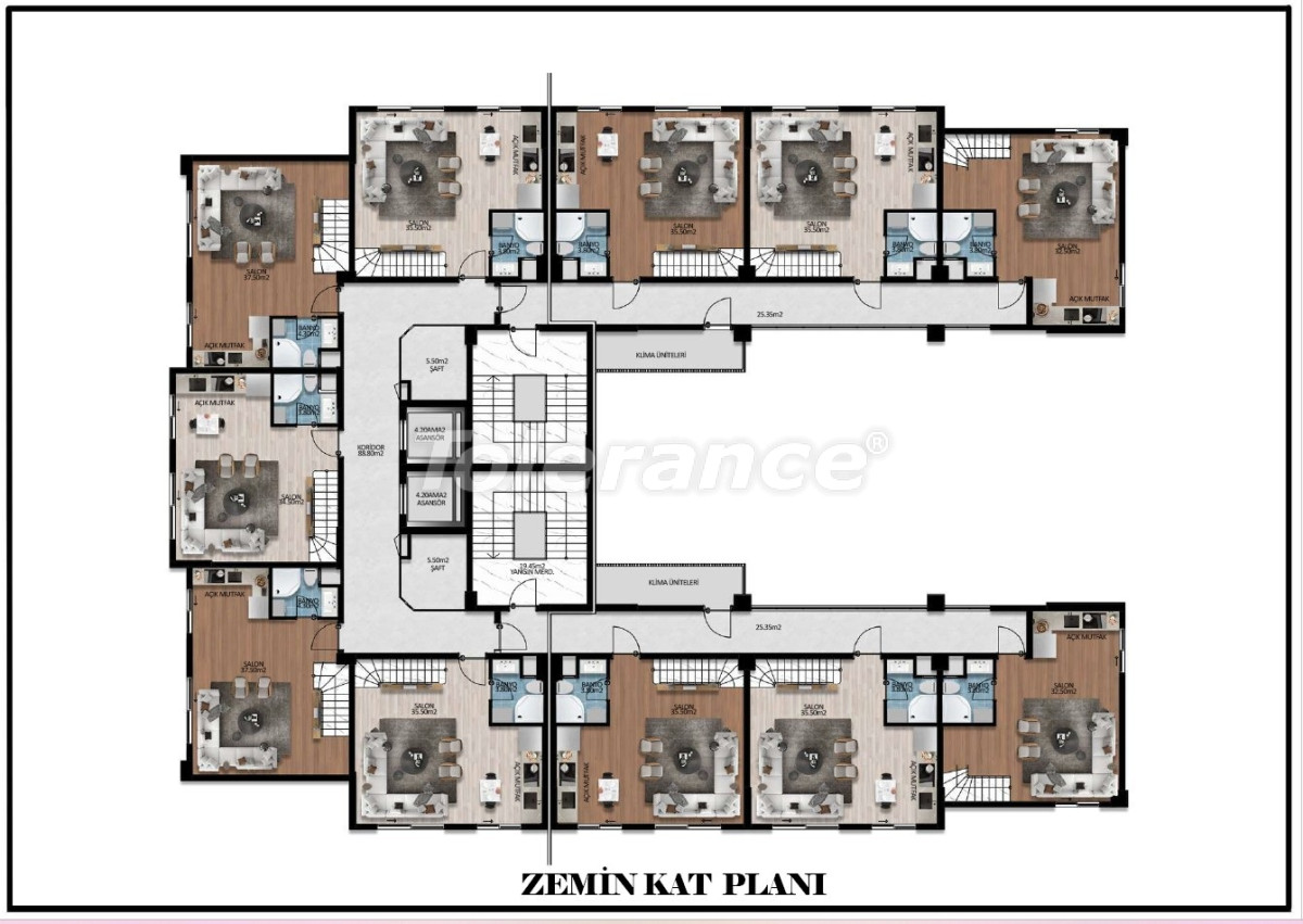 Appartement du développeur еn Konyaaltı, Antalya piscine - acheter un bien immobilier en Turquie - 137272
