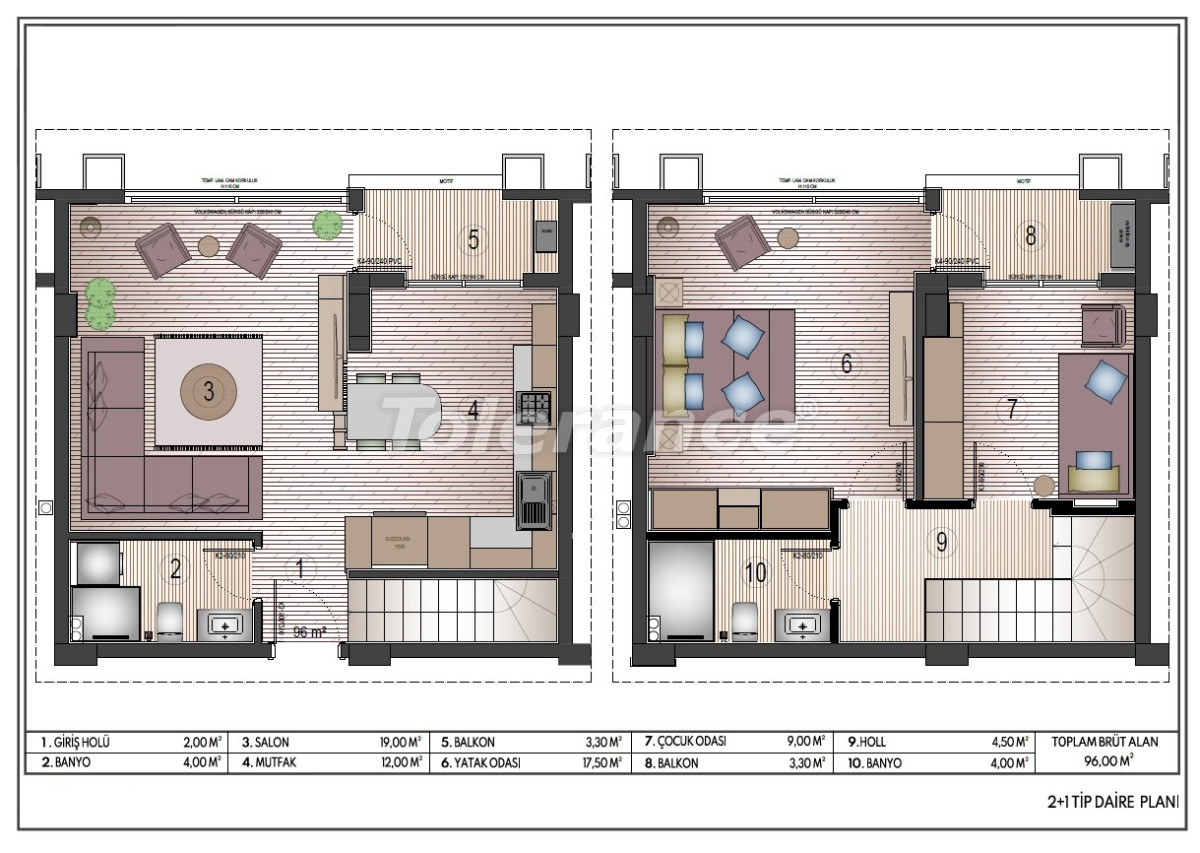 Appartement van de ontwikkelaar in Konyaaltı, Antalya met zwembad in termijnen - onroerend goed kopen in Turkije - 141729