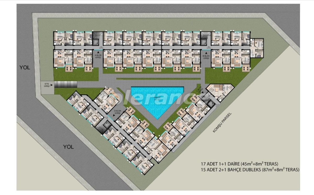 Appartement van de ontwikkelaar in Konyaaltı, Antalya met zwembad in termijnen - onroerend goed kopen in Turkije - 141756
