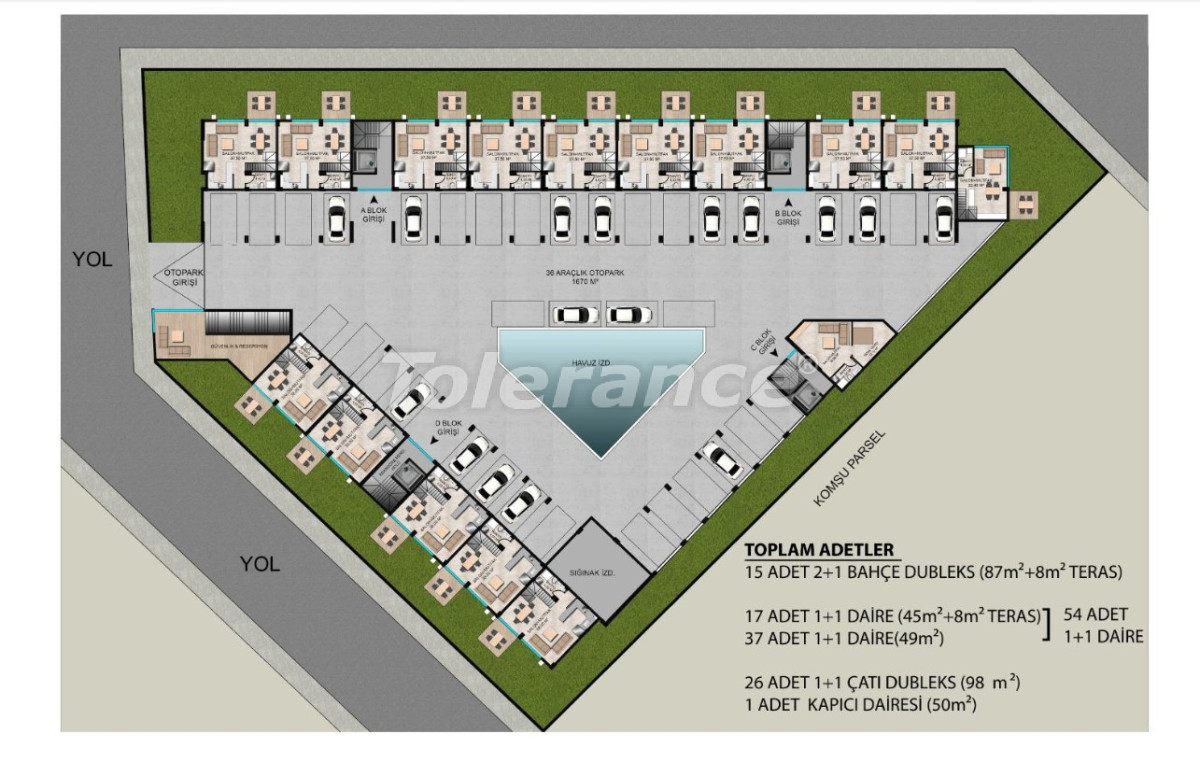 Appartement van de ontwikkelaar in Konyaaltı, Antalya met zwembad in termijnen - onroerend goed kopen in Turkije - 141757