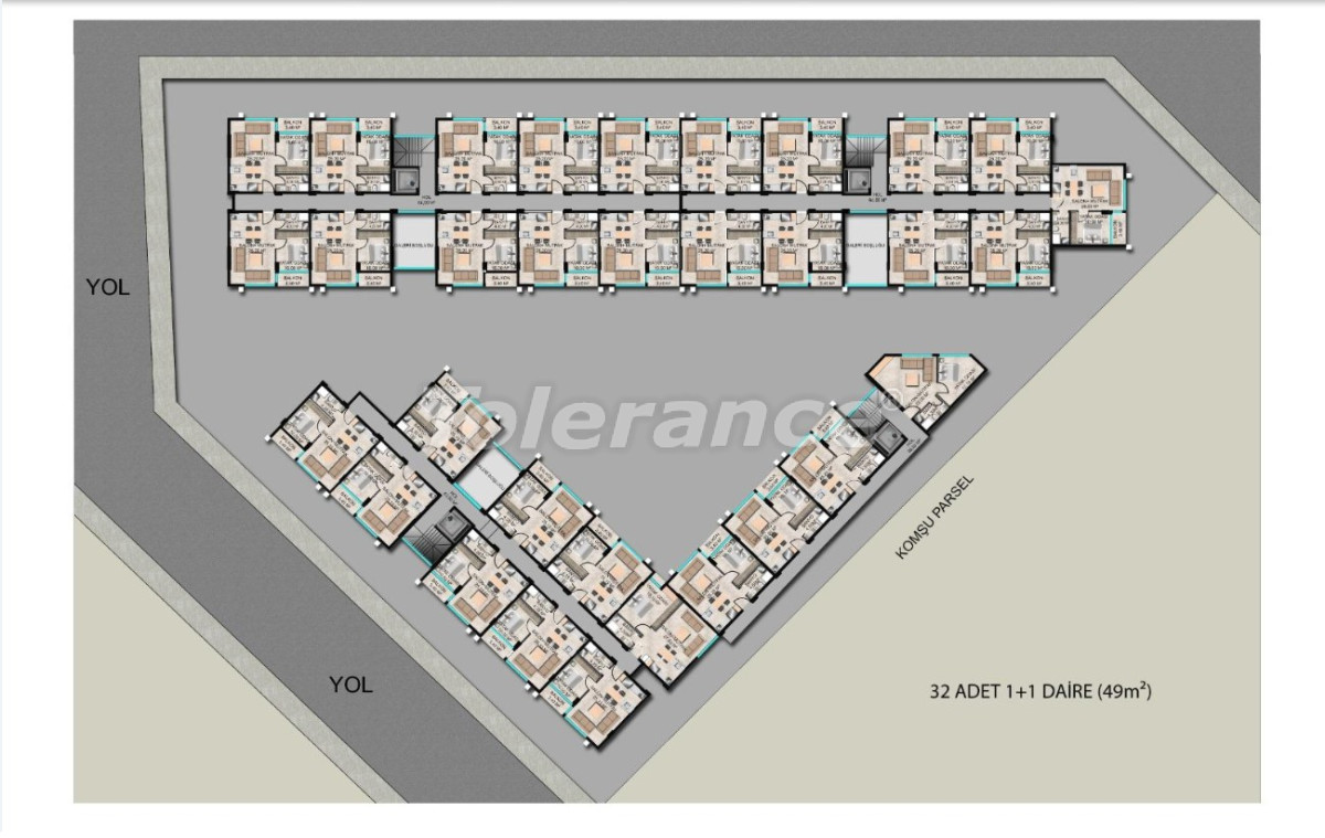 Appartement van de ontwikkelaar in Konyaaltı, Antalya met zwembad in termijnen - onroerend goed kopen in Turkije - 141760