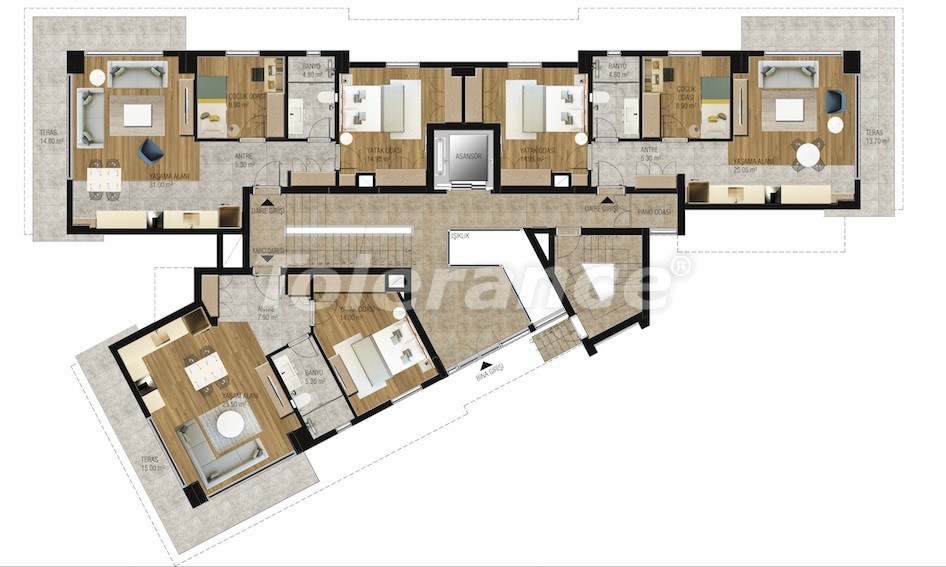 Apartment du développeur еn Konyaaltı, Antalya piscine - acheter un bien immobilier en Turquie - 16211