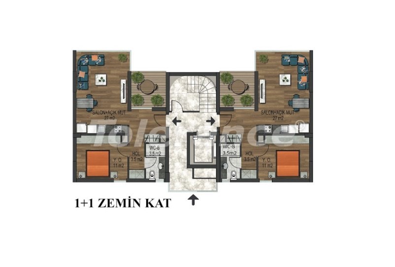 Apartment du développeur еn Konyaaltı, Antalya piscine - acheter un bien immobilier en Turquie - 18290