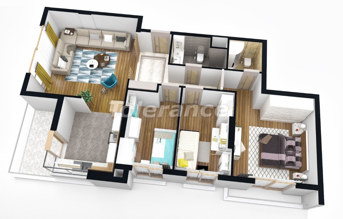 Apartment from the developer in Konyaalti, Antalya with pool - buy realty in Turkey - 25166